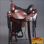 TO107M-F HILASON TREELESS WESTERN LEATHER TRAIL PLEASURE HORSE RIDING SADDLE 17"