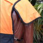 81" HILASON 600D WINTER WATERPROOF POLY TURNOUT HORSE BLANKET ORANGE BLACK