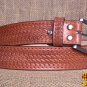 GM201M-F HILASON HAND MADE HEAVY DUTY BUFFALO HIDE LEATHER STICHED BELT 54"