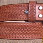 GM201M-F HILASON HAND MADE HEAVY DUTY BUFFALO HIDE LEATHER STICHED BELT 44"