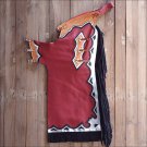 CH229V1-F HILASON MAROON BULL RIDING SOFT SMOOTH LEATHER RODEO WESTERN CHAPS