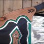 CK841 HILASON PRO RODEO BRONC BULL RIDING SHOW SMOOTH LEATHER CHINKS CHAPS BLACK