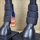 HILASON WESTERN HORSE TACK LEG PROTECTION DELUXE SKID BOOTS - BLUE
