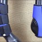 HILASON WESTERN HORSE TACK LEG PROTECTION DELUXE SKID BOOTS - BLUE