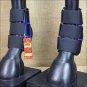 HILASON WESTERN HORSE TACK LEG PROTECTION DELUXE SKID BOOTS - BLUE