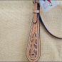 HILASON WESTERN LEATHER HORSE BRIDLE HEADSTALL TAN W/ CROSS GUN CONCHO