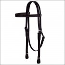 WEAVER LEATHER BLACK WESTERN TACK BRAHMA WEBB BROWBAND HORSE HEADSTALL BRIDLE