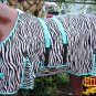 69" HILASON UV PROTECT AIRFLOW MESH HORSE FLY SHEET W/ BELLY STRAP ZEBRA