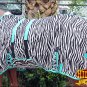 69" HILASON UV PROTECT AIRFLOW MESH HORSE FLY SHEET W/ BELLY STRAP ZEBRA