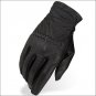 11 SIZE HERITAGE PRO-FIT SHOW RIDING GLOVES HORSE EQUESTRIANSS - BLACK