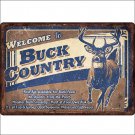 12 inch x 17 inch RIVERS EDGE HOME DECOR NEW BUCK COUNTRY SIGN