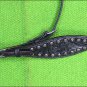 F9BK HILASON WESTERN LEATHER HORSE BRIDLE HEADSTALL BLACK FLORAL CARVED