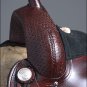 TO106AM-F HILASON TREELESS WESTERN LEATHER TRAIL BARREL RACING SADDLE 17"