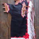 CH230F- HILASON BULL RIDING SOFT SMOOTH LEATHER RODEO WESTERN CHAPS
