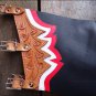 CH230F- HILASON BULL RIDING SOFT SMOOTH LEATHER RODEO WESTERN CHAPS