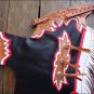 CH230F- HILASON BULL RIDING SOFT SMOOTH LEATHER RODEO WESTERN CHAPS