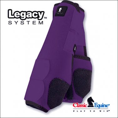 SMALL PURPLE CLASSIC EQUINE LEGACY SYSTEM HORSE FRONT SPORT BOOT PAIR
