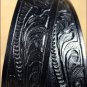 JUSTIN BLACK TOOL LEATHER CHILDREN'S BELT WITH CHAMPION BUCKLE