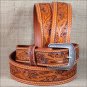 38x1 1/2" 3D NATURAL MENS WESTERN FASHION LEATHER BELT REMOVABLE BUCKLE
