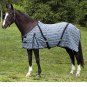 84 inch HILASON WESTERN HORSE POLY COTTON BLUE PLAID DAY SHEET COVER BLANKET