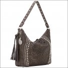 AMERICAN WEST BANDANA MESA LADIES SLOUCH HOBO SHOULDER HAND BAG CHOCOLATE
