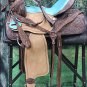 FI134ROF- WESTERN BARREL RACING TRAIL SADDLE 15" WITH BRIDLE BREAST COLLAR SET