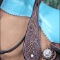 FI134ROF- WESTERN BARREL RACING TRAIL SADDLE 15" WITH BRIDLE BREAST COLLAR SET