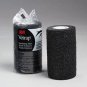 4 X 5 3M VETRAP HORSE ADHERES LIGHTWEIGHT COMFORTABLE BANDAGING TAPE BLACK