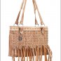 AMERICAN WEST LEATHER RAIN DANCE EAST WEST TOTE WOMENS SHOULDER HANDBAG PURSE