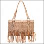AMERICAN WEST LEATHER RAIN DANCE EAST WEST TOTE WOMENS SHOULDER HANDBAG PURSE