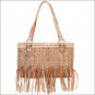 AMERICAN WEST LEATHER RAIN DANCE EAST WEST TOTE WOMENS SHOULDER HANDBAG PURSE
