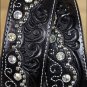 TONY LAMA BLACK KAITLYN CRYSTAL WESTERN LEATHER LADIES BELT