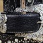 TONY LAMA BLACK KAITLYN CRYSTAL WESTERN LEATHER LADIES BELT