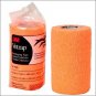 4x5 YD 3M VETRAP HORSE COMFORTABLE BANDAGING TAPE ROLL NEON ORANGE