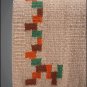 F363-F HILASON WESTERN NEW ZEALAND WOOL HORSE SADDLE BLANKET BEIGE & MULTI COLOR