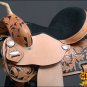 TO104BK1-F HILASON TREELESS WESTERN BARREL RACING TRAIL PLEASURE SADDLE 14"
