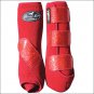 LARGE PROFESSIONAL CHOICE SPORTS HORSE BOOTS BELL VENTECH ELITE GLITTER CRIMSON