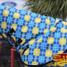BLUE YELLOW HILASON 1200D RIPSTOP WATERPROOF POLY TURNOUT HORSE NECK WRAP