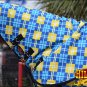 BLUE YELLOW HILASON 1200D RIPSTOP WATERPROOF POLY TURNOUT HORSE NECK WRAP