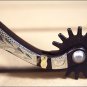 HILASON ROPE DESIGN MEN ANTIQUE BROWN TRAINING SPURS