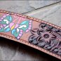 S8 HILASON WESTERN LEATHER HORSE ONE EAR HEADSTALL BREAST COLLAR BUTTERFLY BROWN