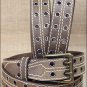42" CHIPPEWA WESTERN DARK BROWN LEATHER REDWOOD RANCH BELT