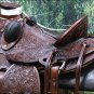 WD005ADB 16" HILASON BIG KING WESTERN WADE RANCH ROPING COWBOY TRAIL SADDLE