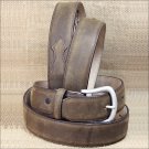 40" JUSTIN LIGHT BROWN LEATHER BAY APACHE DRESS MEN BELT 1-1/2" Wide