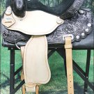 TT316BK 17" HILASON FLEX-TREE BARREL RACING TRAIL RIDING WESTERN LEATHER SADDLE
