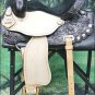 TT316BK 17" HILASON FLEX-TREE BARREL RACING TRAIL RIDING WESTERN LEATHER SADDLE