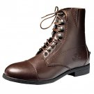 10 SIZE BROWN DEVONAIRE LADIES NORTH PARK LACE PADDOCK SHOES BOOT