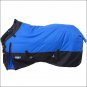 84 inch BLUE TOUGH-1 1200D WATERPROOF POLY TURNOUT BLANKET ADJUST SNUGGIT NECK