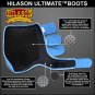 SMALL HILASON AZTEC BLUE HORSE REAR LEG PROTECTION ULTIMATE SPORTS BOOTS PAIR