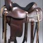 TO106ADB HILASON TREELESS WESTERN LEATHER TRAIL BARREL RACING SADDLE 16" 17"